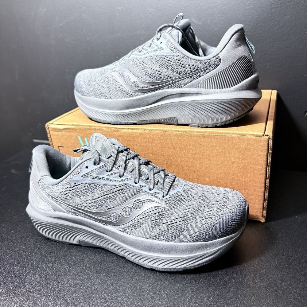 Saucony Women Shoes Echelon 9 Wide Sz 11.5 W S10766-101 Asphalt Athletic Sneaker - Picture 2 of 15